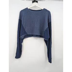 Free People Movement Surfside Cropped Sweatshirt Women's Small Pullover Active